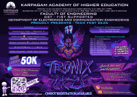 TRONIX 2K25 Technical Fest Poster